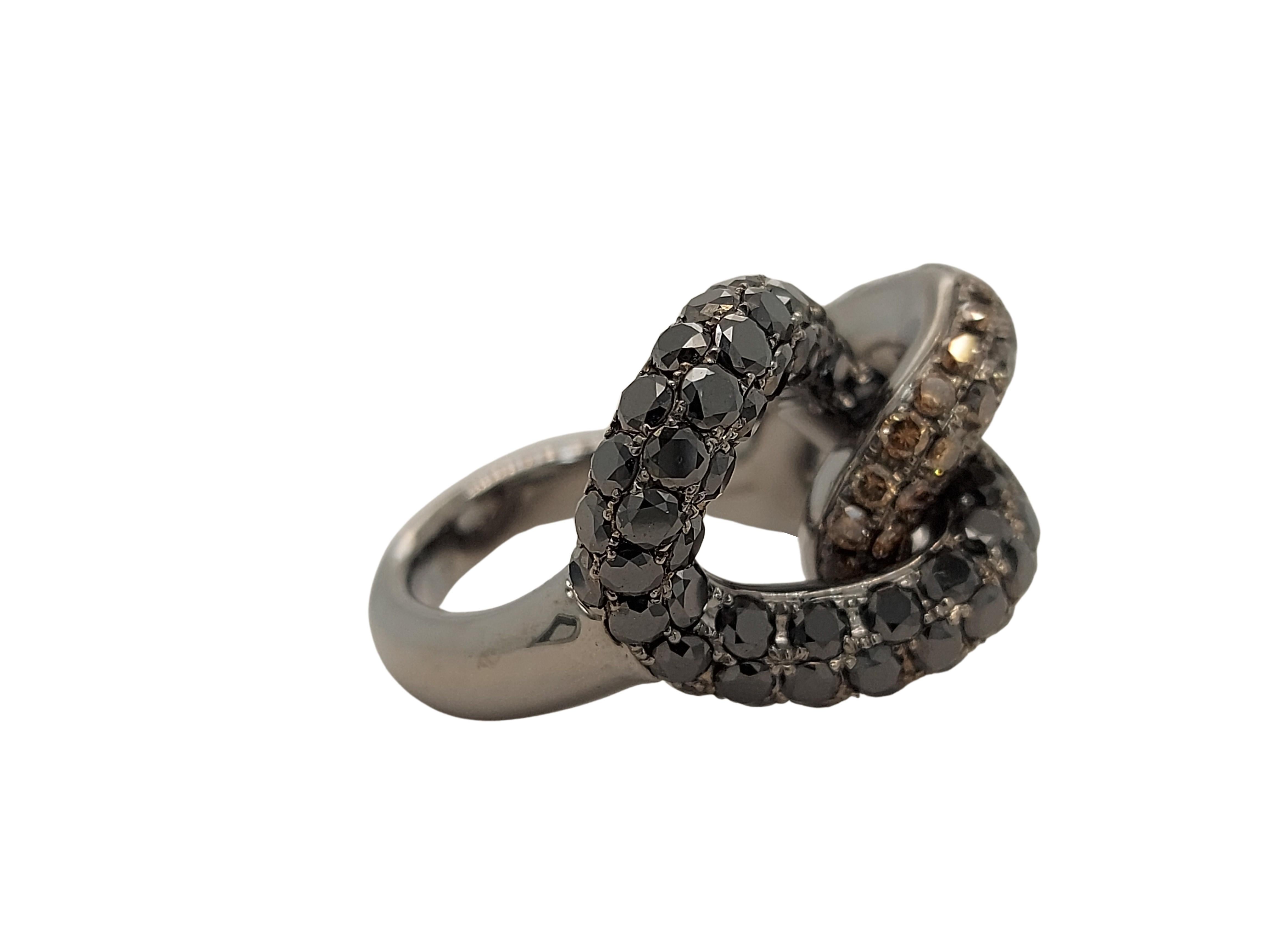 black snake with gold ring