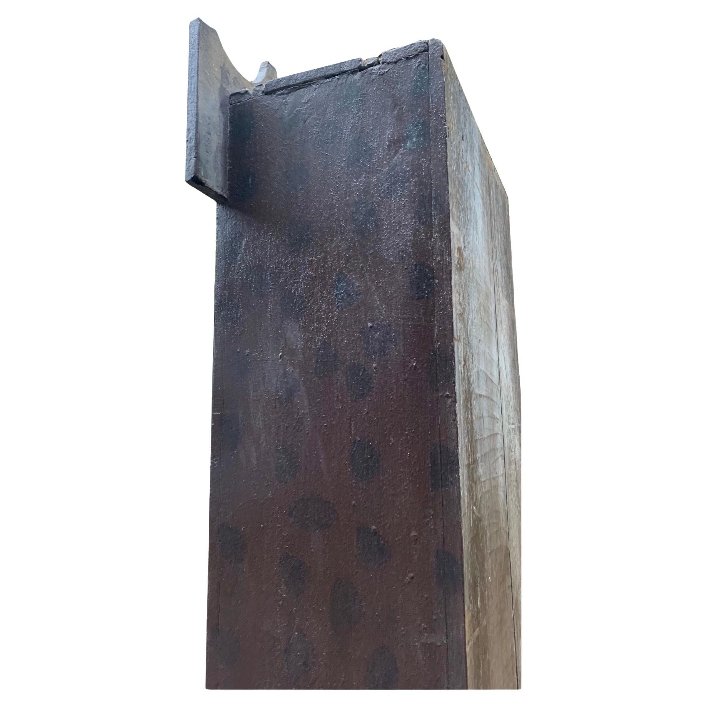 Magnificent 18th-Century Brazilian Shrine -  Minas Gerais Colonial Devotional Cabinet
A rare and evocative piece of Brazilian colonial history, this 18th-century wooden shrine from Minas Gerais embodies the rustic elegance and deep religious