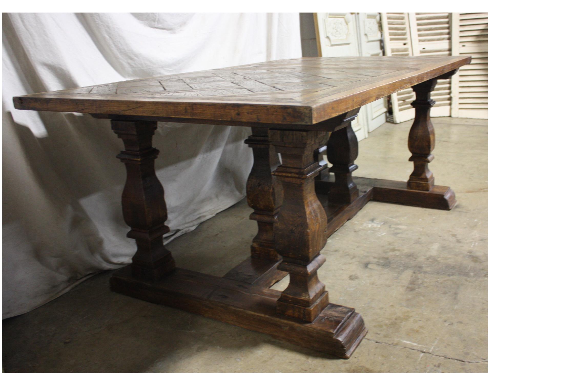Louis XIV Magnificent 18th Century French Parqueted Table