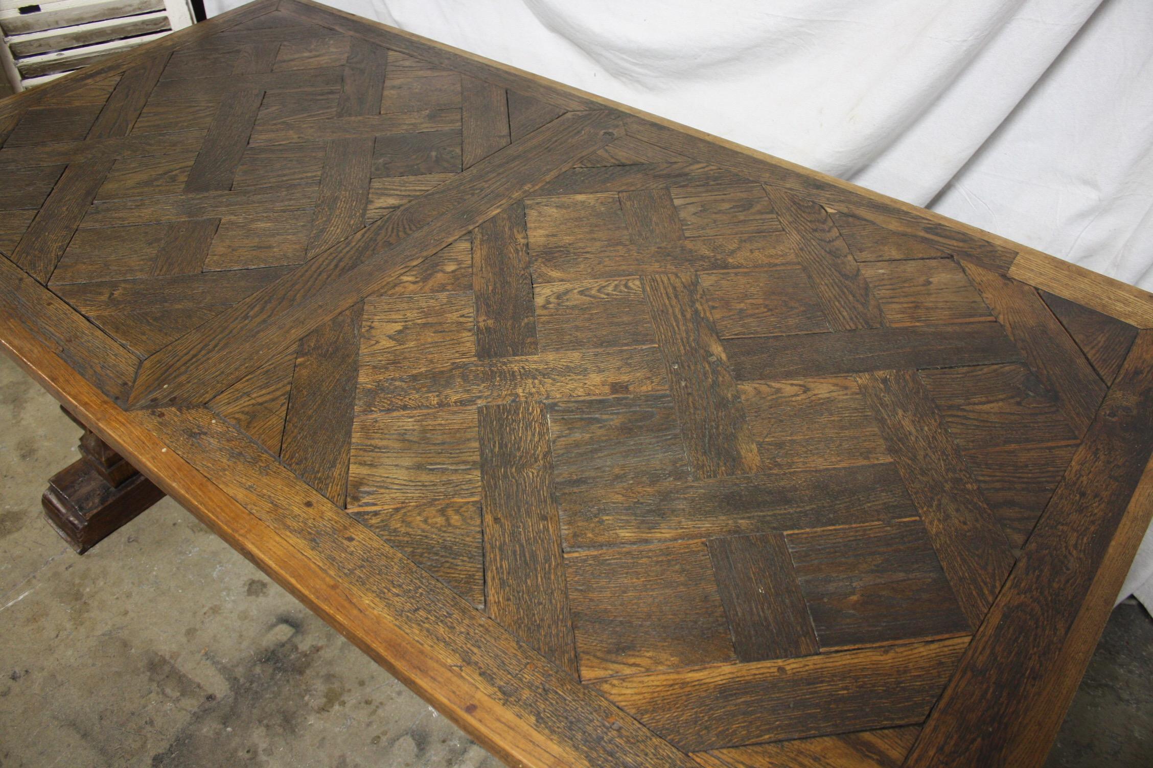 Magnificent 18th Century French Parqueted Table 4