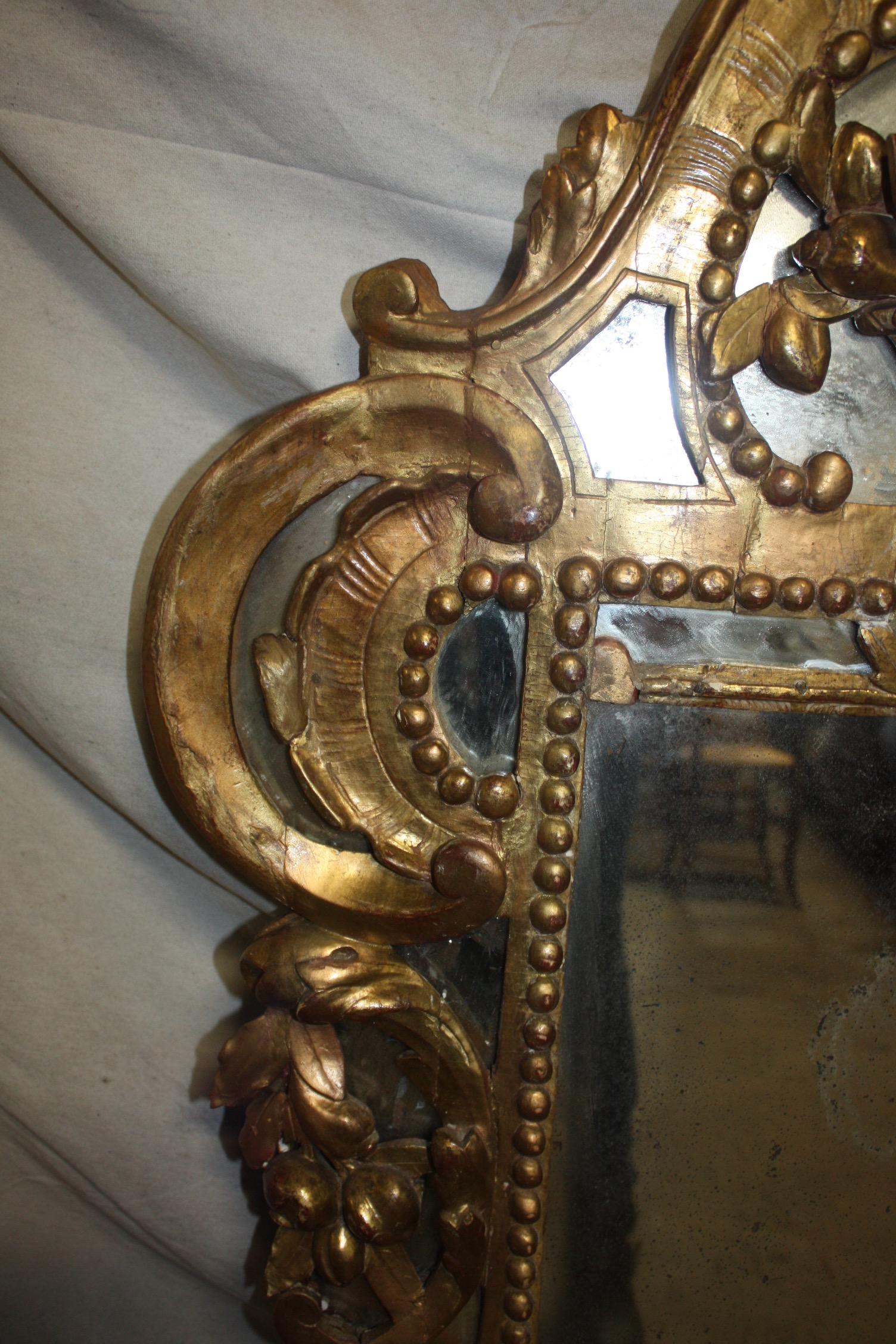 Magnificent 18th Century Italian Sconce-Mirror For Sale 2