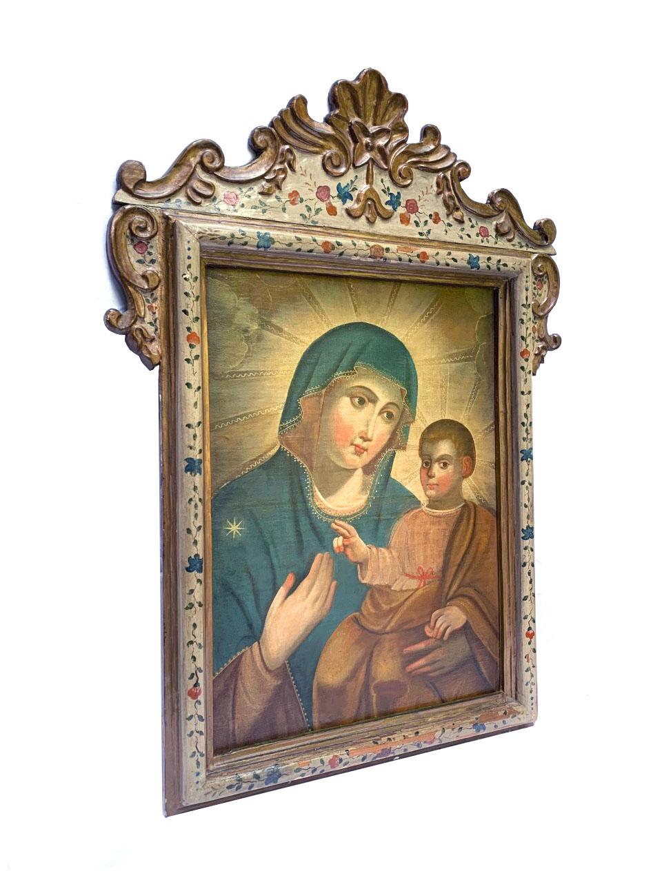 Baroque Magnificent 18th Century Venetian Madonna  For Sale