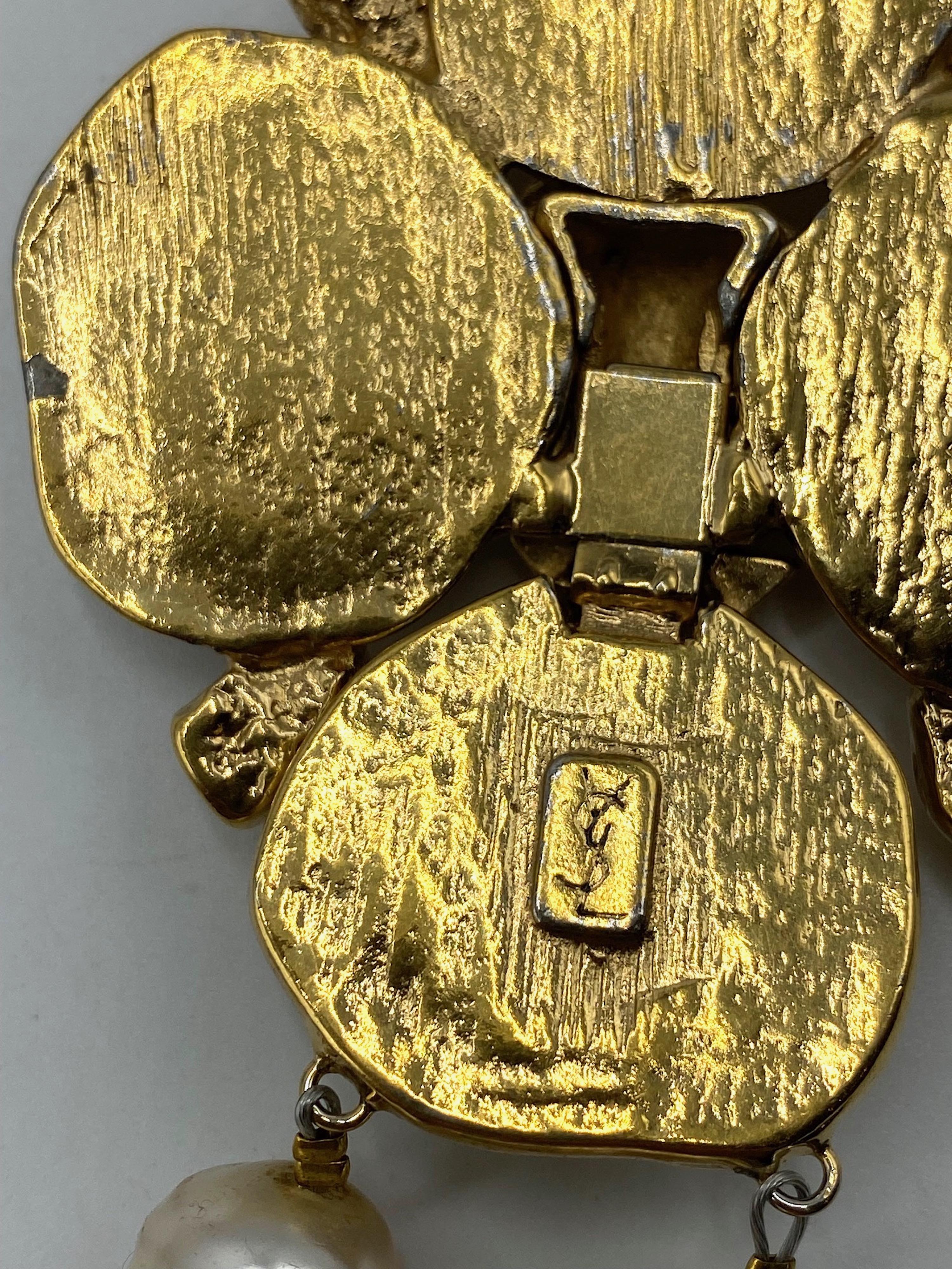 Magnifica collana di perle Yves Saint Laurent by Robert Goossens degli anni '80 in vendita 6