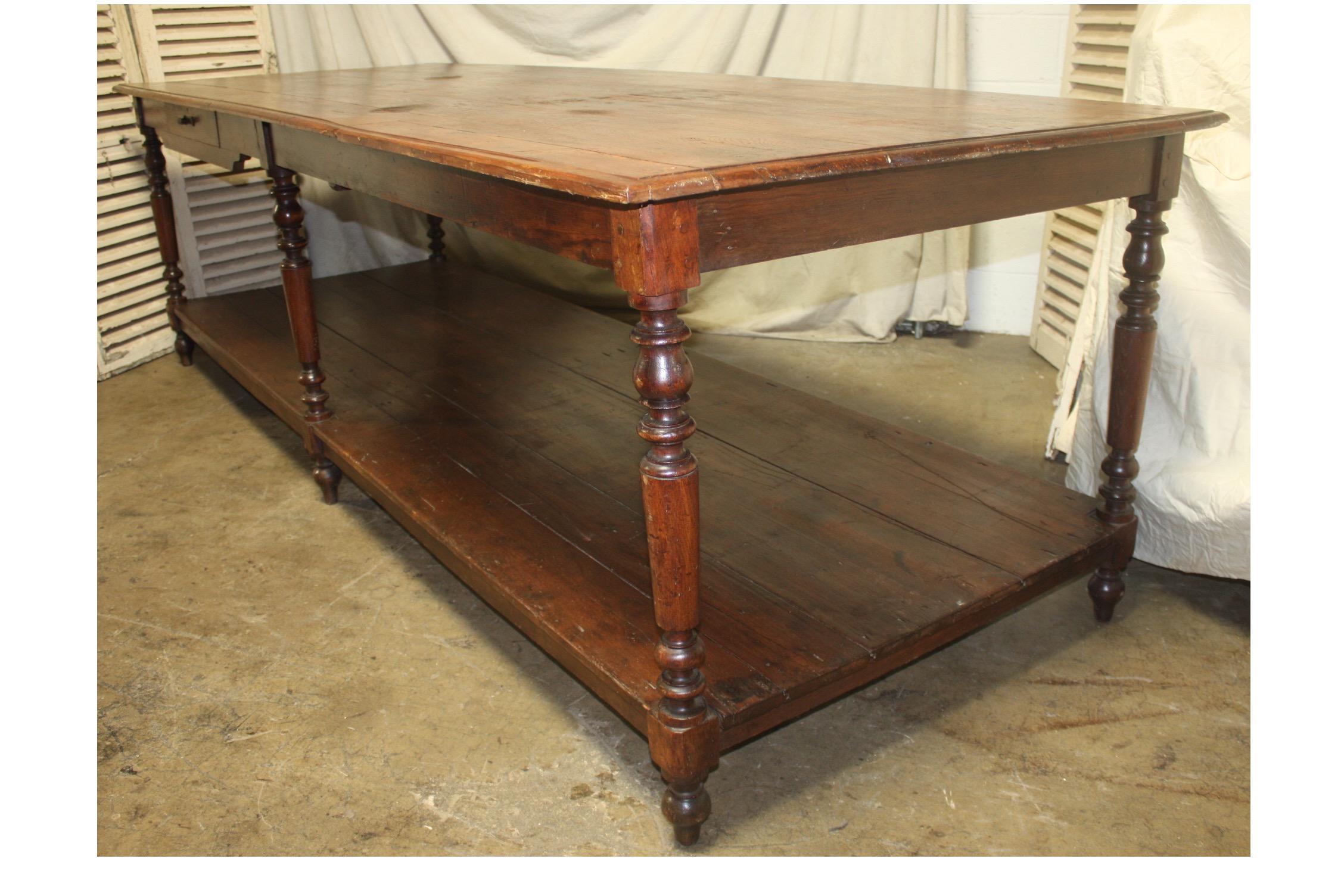 Magnificent 19th Century French Table 'Drapier' In Good Condition In Stockbridge, GA