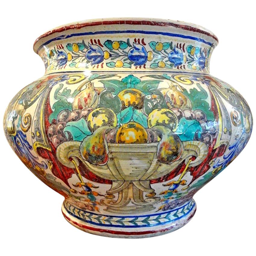 Magnificent 19th Century Italian Maiolica Jardinière