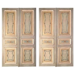 Antique Magnificent 19th Century Italian Painted Doors or Panelling