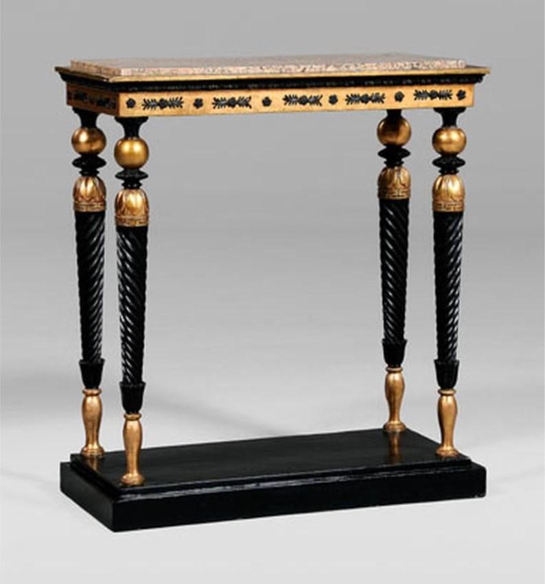 Magnificent 19th Century Marble Top European Biedermeier Pier Table In Good Condition For Sale In New York, NY
