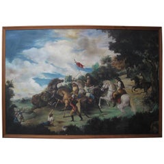 Magnificent 19th Century Mural Oil Painting