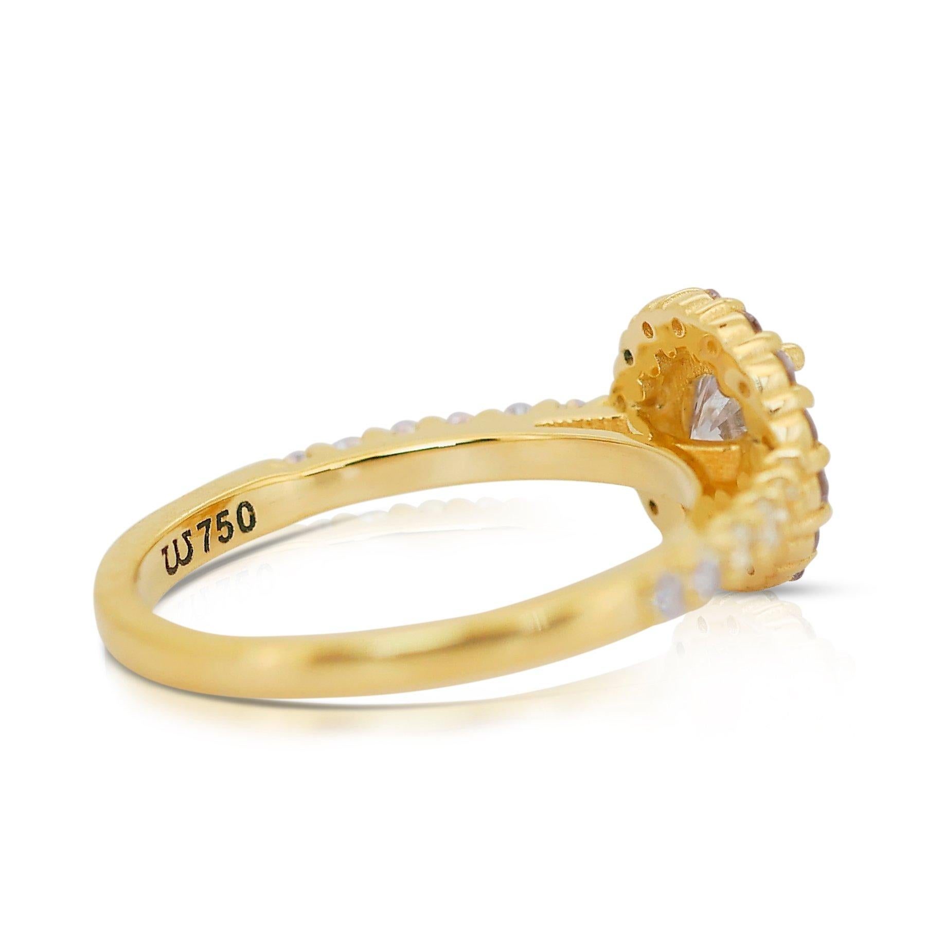 Round Cut Magnificent 2.00ct Triple Excellent Ideal Cut Diamonds Halo Ring