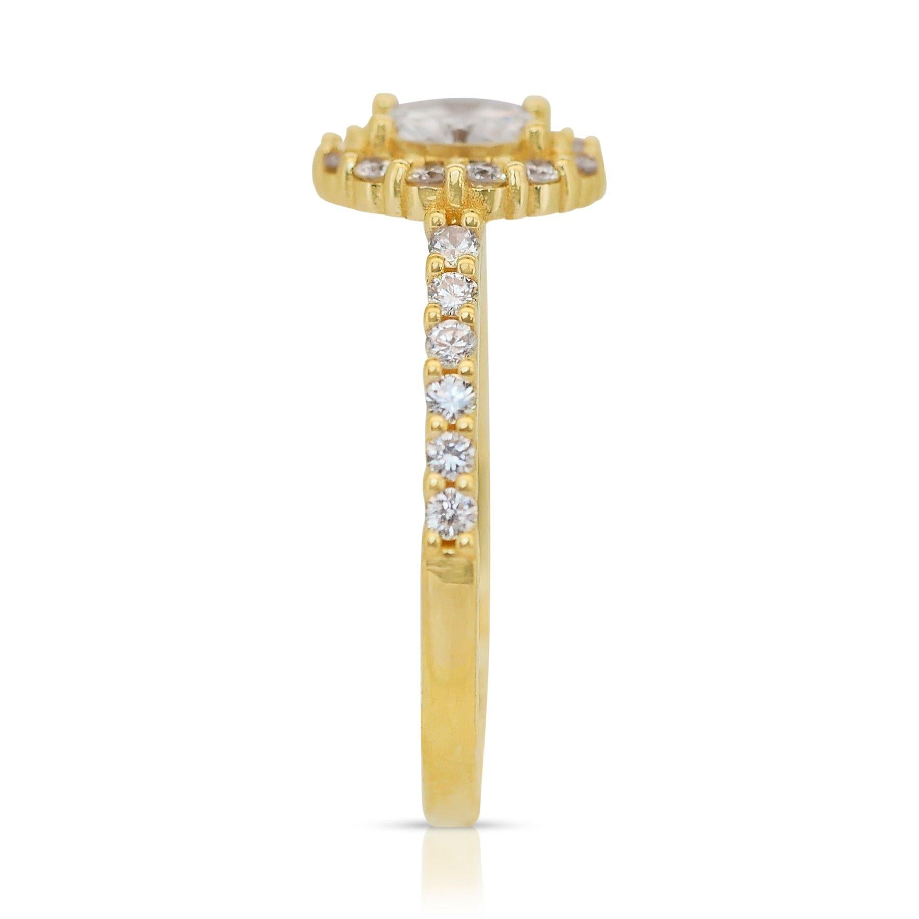Magnificent 2.00ct Triple Excellent Ideal Cut Diamonds Halo Ring 1
