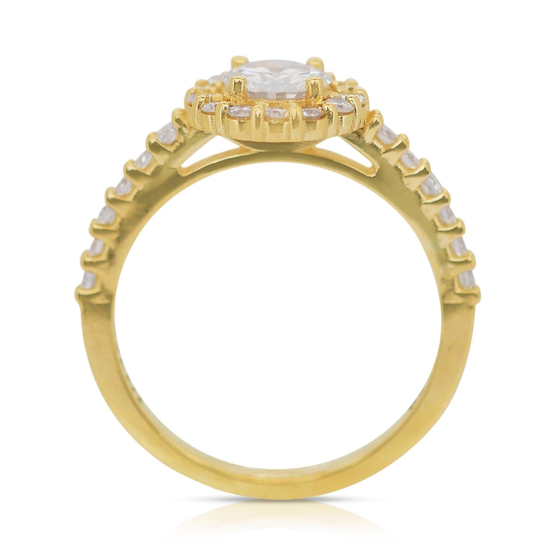 Magnificent 2.00ct Triple Excellent Ideal Cut Diamonds Halo Ring 3