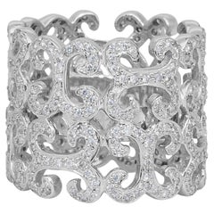 Magnificent 2.22ct Diamonds Ring in 18k White Gold - IGI Certified