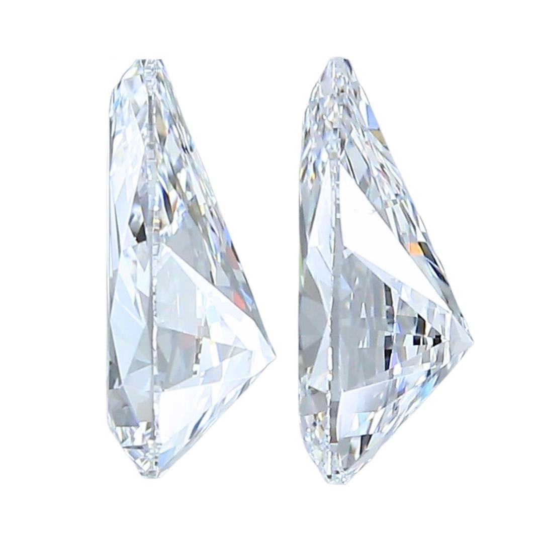Magnificent 2pcs Ideal Cut Natural Diamonds w/1.40 Carat - GIA Certified In New Condition In רמת גן, IL