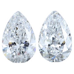 Magnificent 2pcs Ideal Cut Natürliche Diamanten w/1,40 Karat - GIA zertifiziert