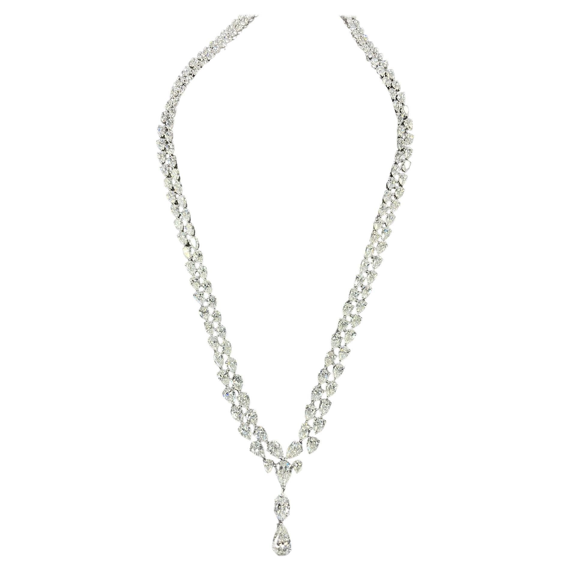 Prächtige 30CT GIA Diamant-Halskette