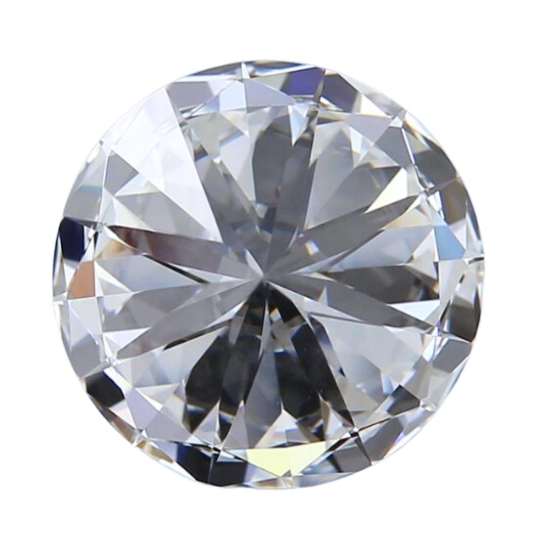 Magnifique diamant rond taille idéale de 3,11ct - certifié GIA Pour femmes en vente
