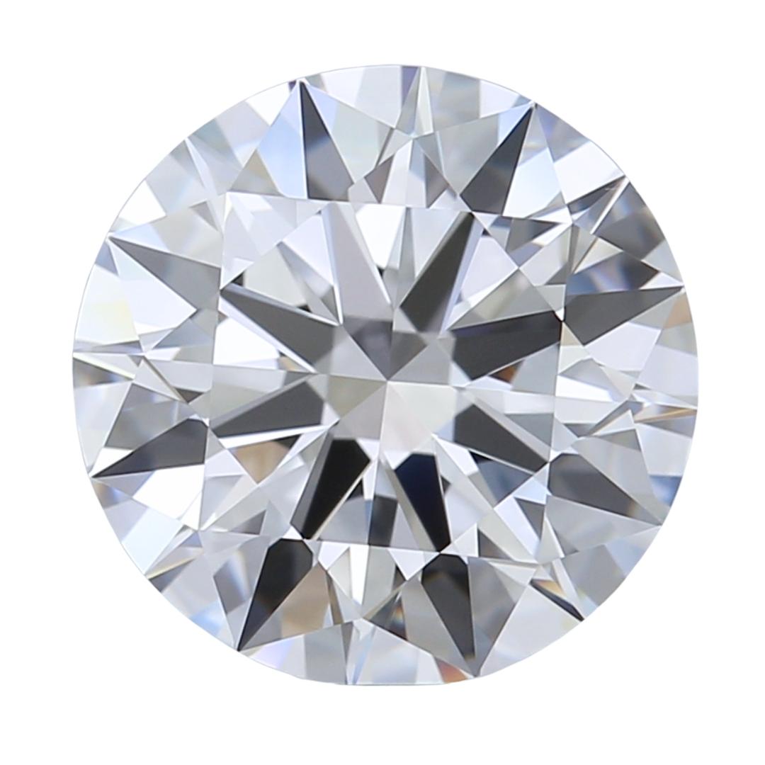 Magnifique diamant rond taille idéale de 3,11ct - certifié GIA en vente 2