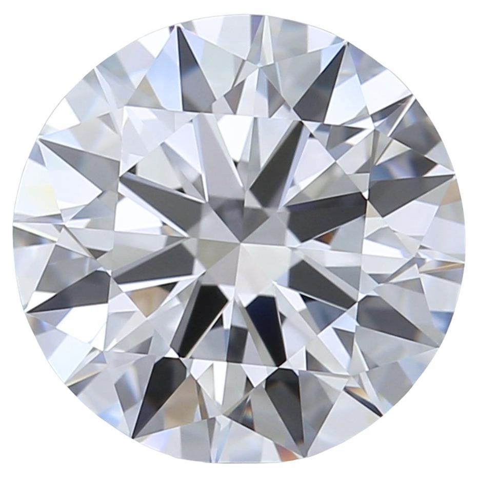 Magnifique diamant rond taille idéale de 3,11ct - certifié GIA en vente