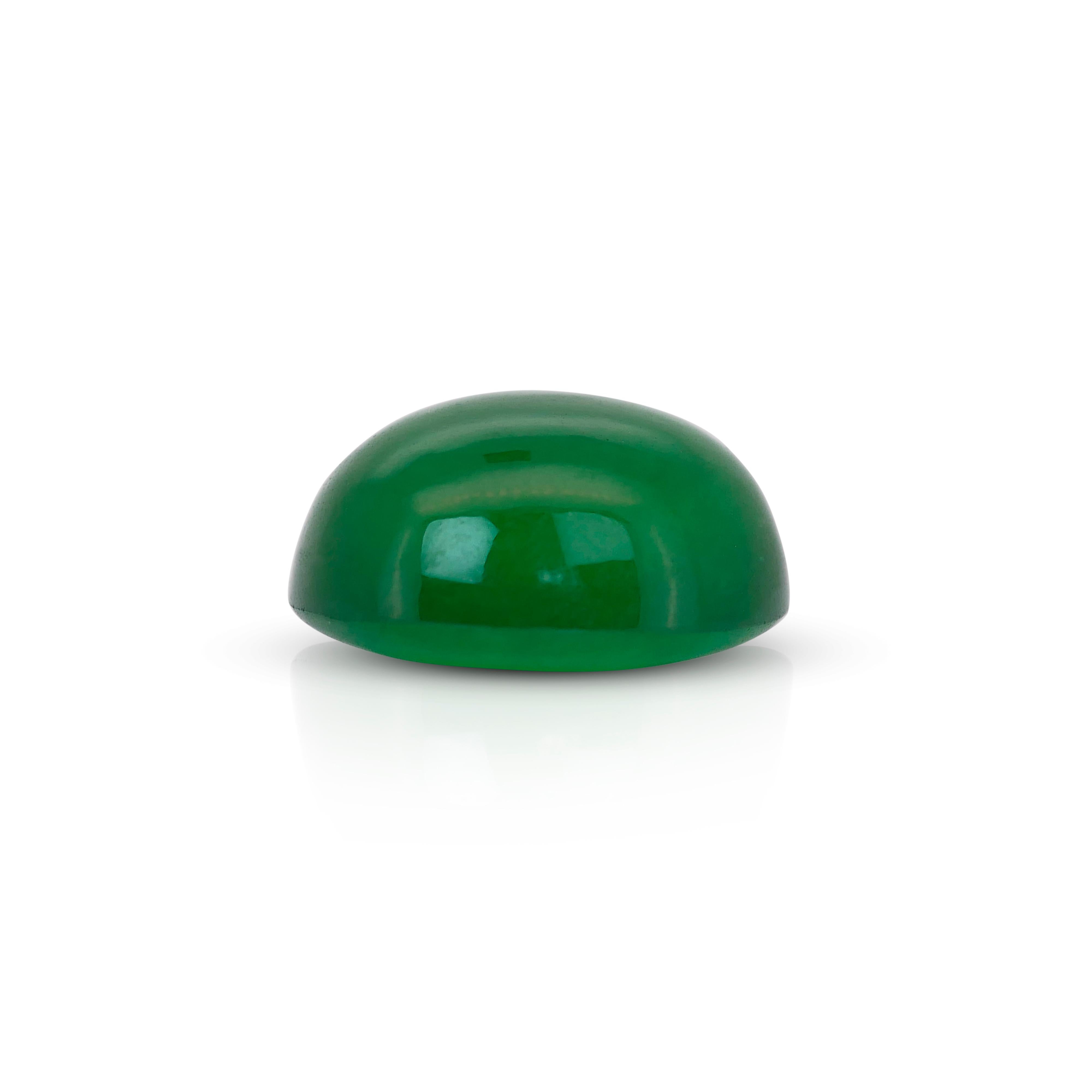 Magnifica gemma di giada da 35,67 carati - certificata IGI

Ammira una magnifica giada di 35,67 carati di ineguagliabile bellezza, che emana un'aura accattivante con la sua intensa tonalità verde. Realizzata in un'elegante forma ovale, questa giada
