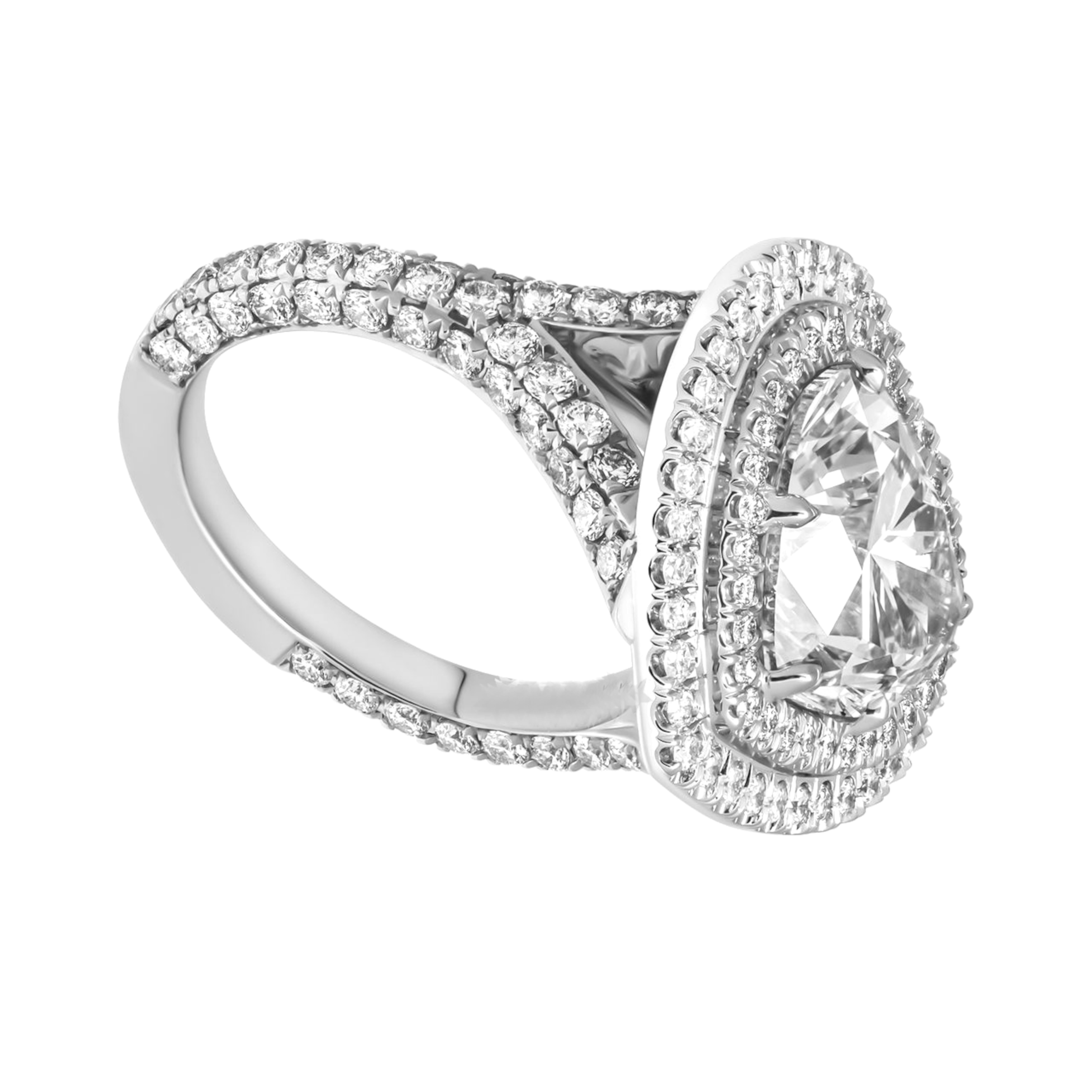 Heart Cut Magnificent 4 Carat Heart-Shaped Diamond Ring Romance meets timeless luxury For Sale