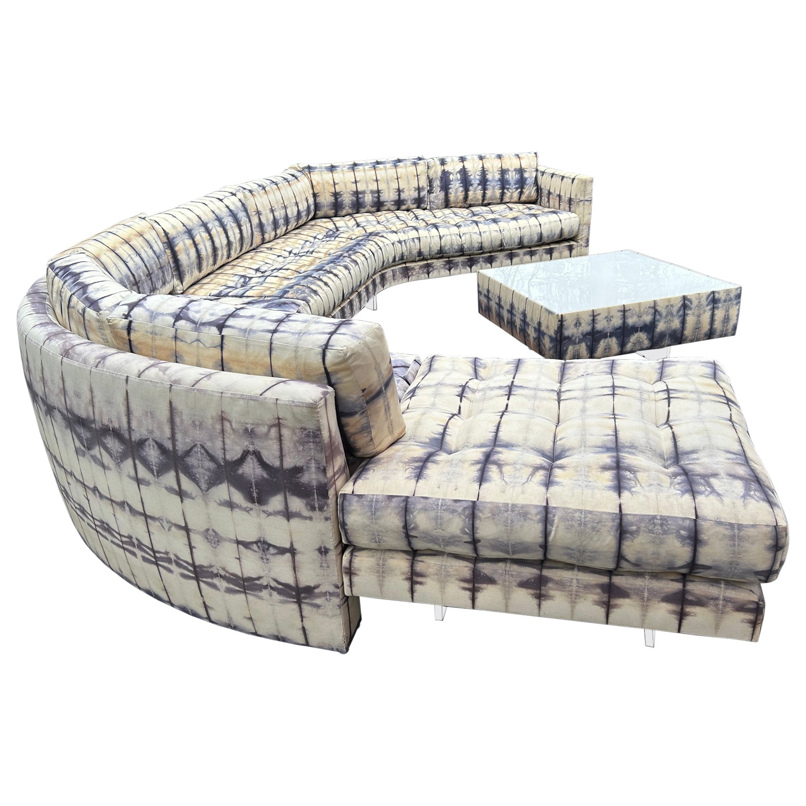 Magnifico 4 pezzi Vladimir Kagan Omnibus Divano Tavolino Mid-Century Modern in vendita
