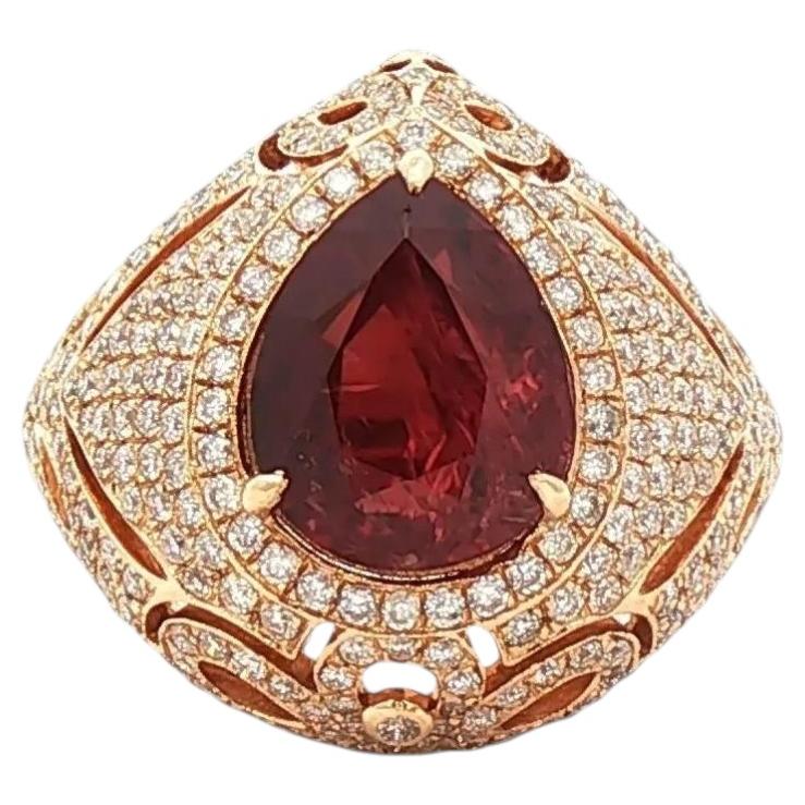 Prächtiger 4,8ctw Mosambik Rubin Ring im Angebot