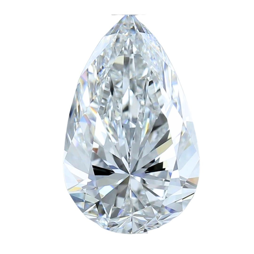 Magnificent 5.01ct Ideal Cut Pear-Shaped Diamond - GIA Certified For Sale 2