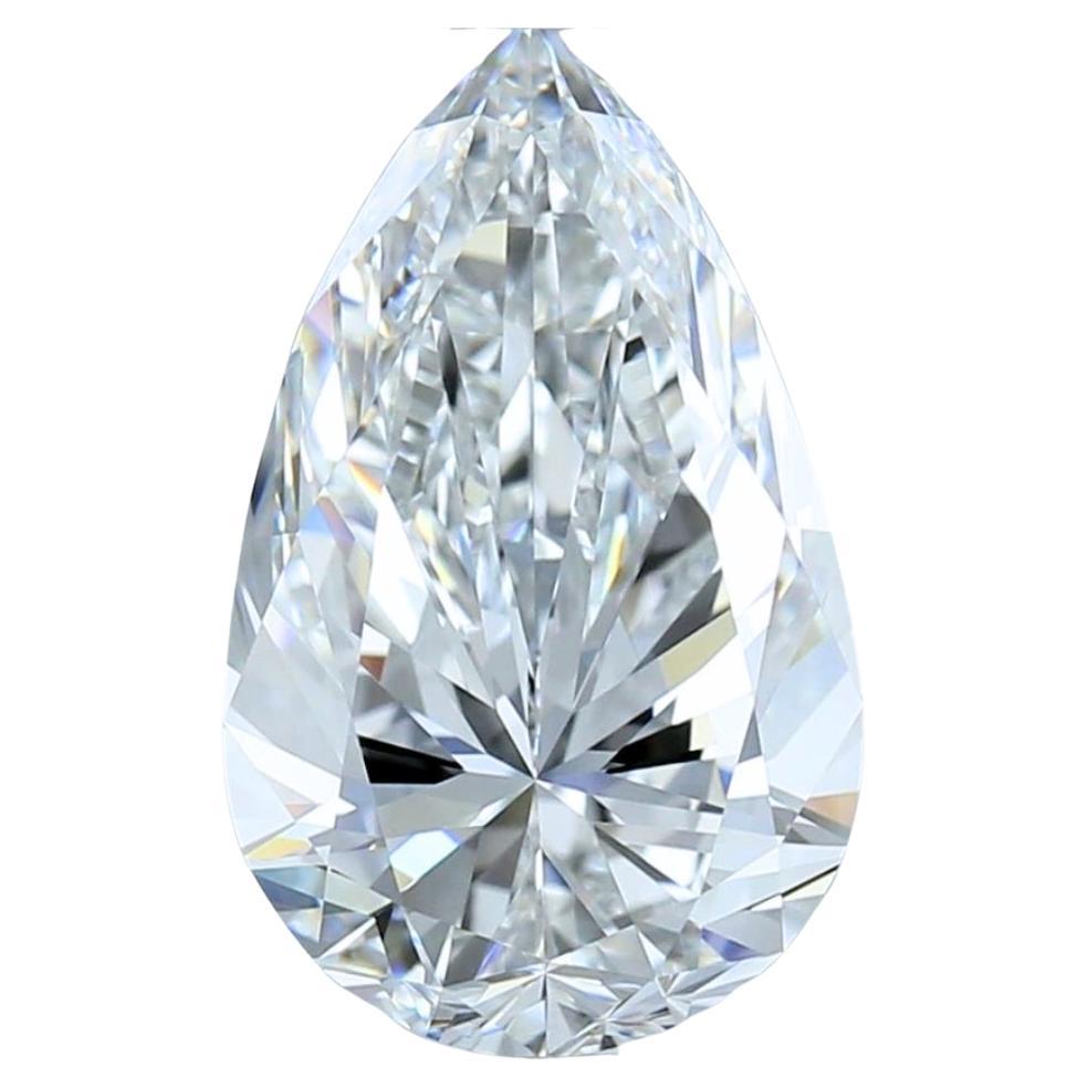 Magnificent 5.01ct Ideal Cut Pear-Shaped Diamond - GIA Certified For Sale