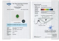 Magnificent 5.6ct Jadeite Jade & Diamond Ring in 18K Yellow Gold -NGI Certified
