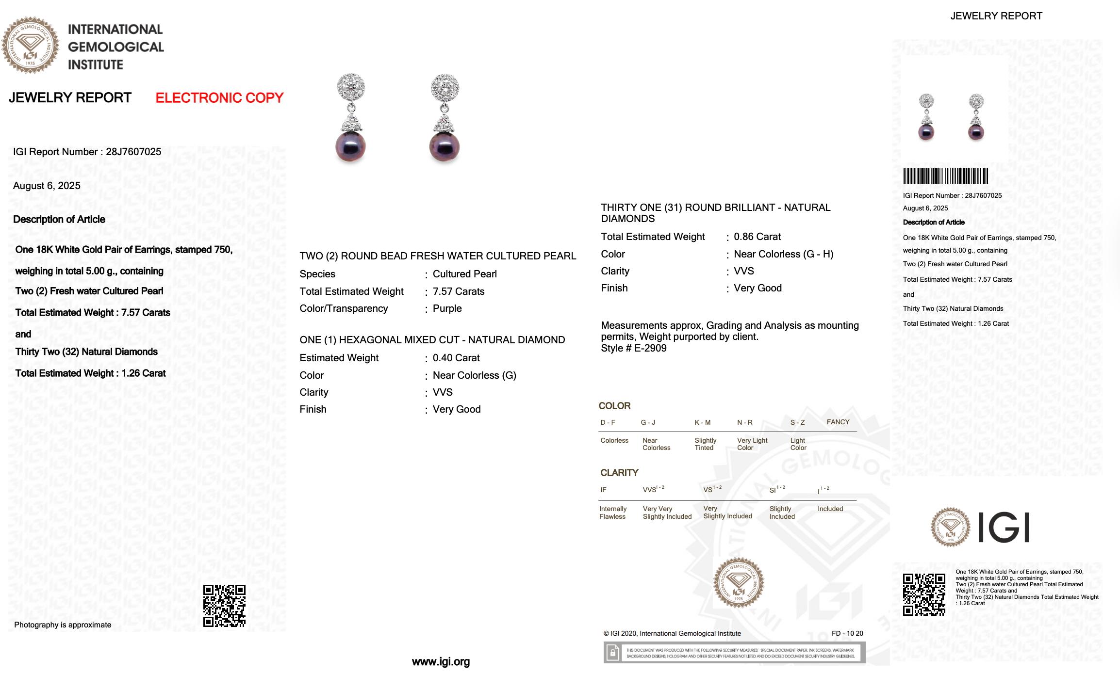Magnifiques boucles d'oreilles pendantes en perles de culture d'eau douce et diamants de 8,83ct Pour femmes en vente