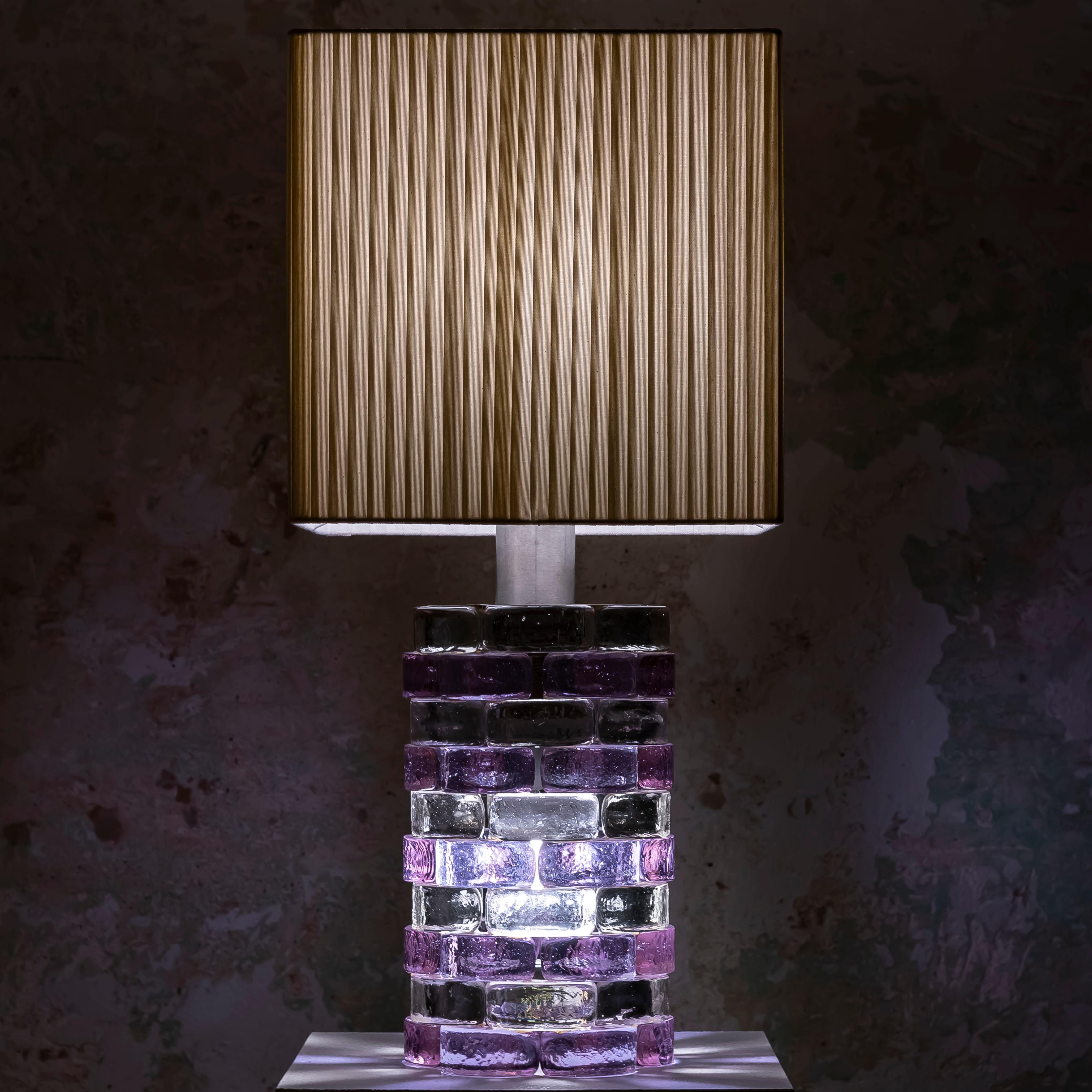 Prächtige Albano Poli-Tischlampe für Poliarte, Murano, 1970er Jahre (Ende des 20. Jahrhunderts) im Angebot