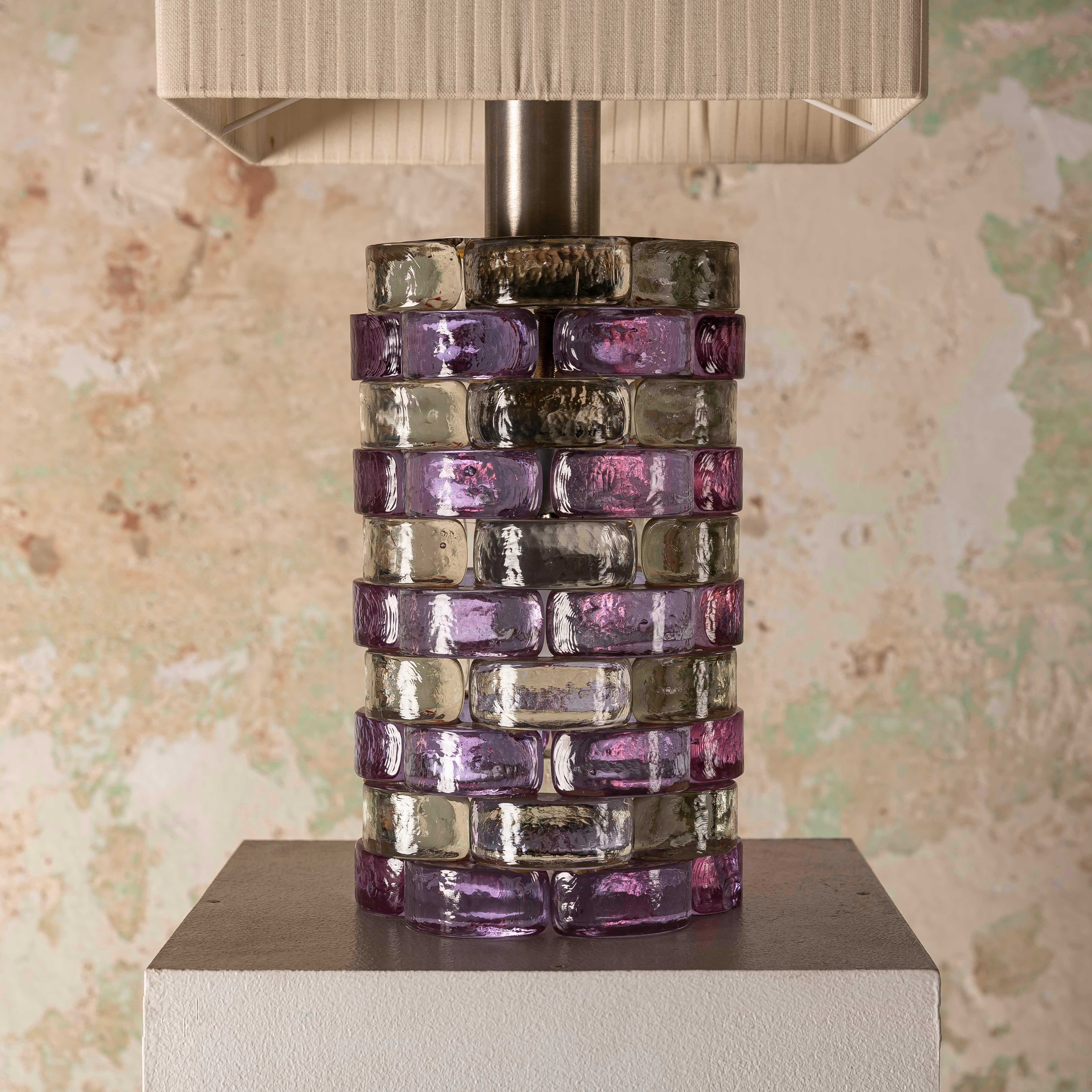 Prächtige Albano Poli-Tischlampe für Poliarte, Murano, 1970er Jahre (Italienisch) im Angebot
