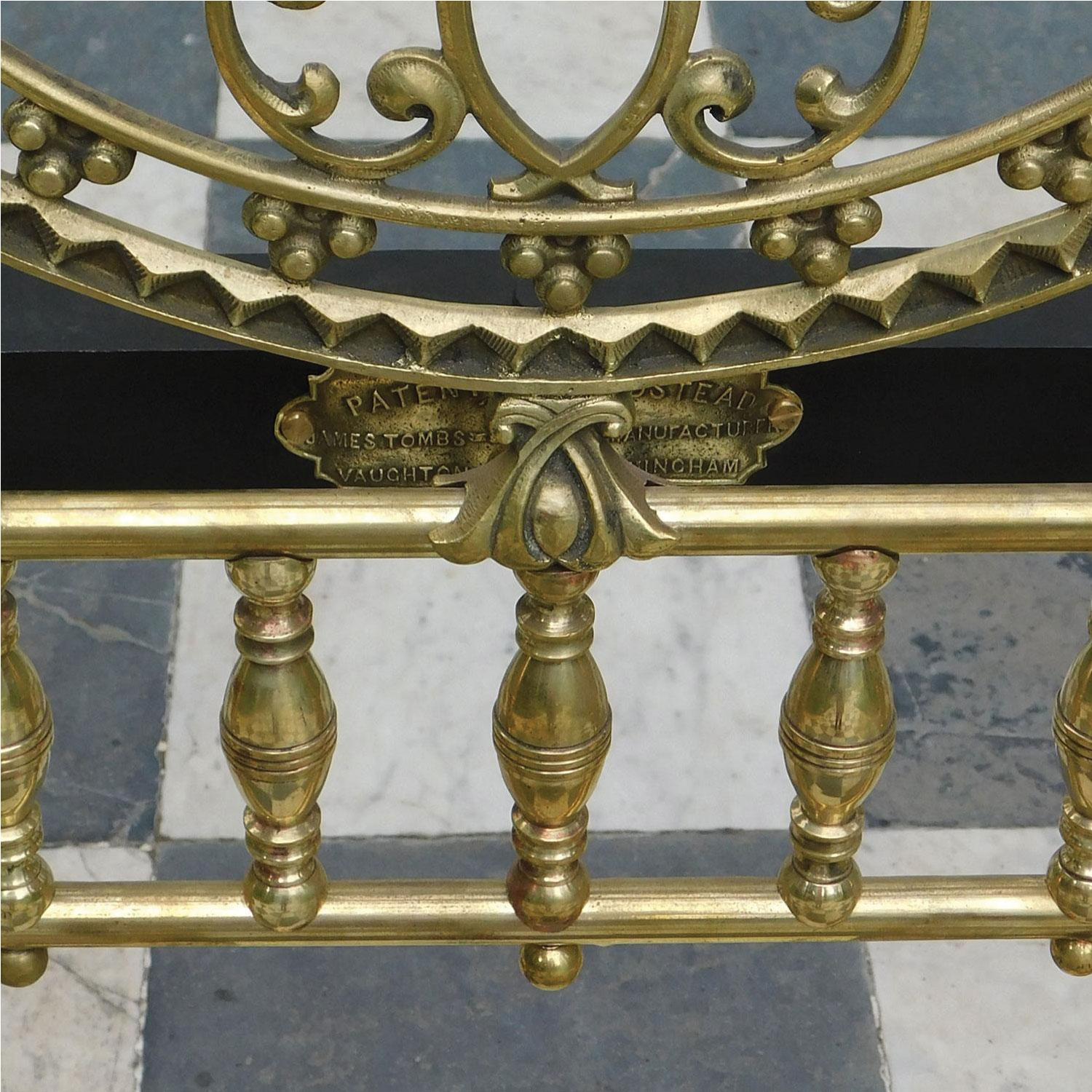 Magnificent All Brass Crown and Canopy Four Poster Bed M4P50 8