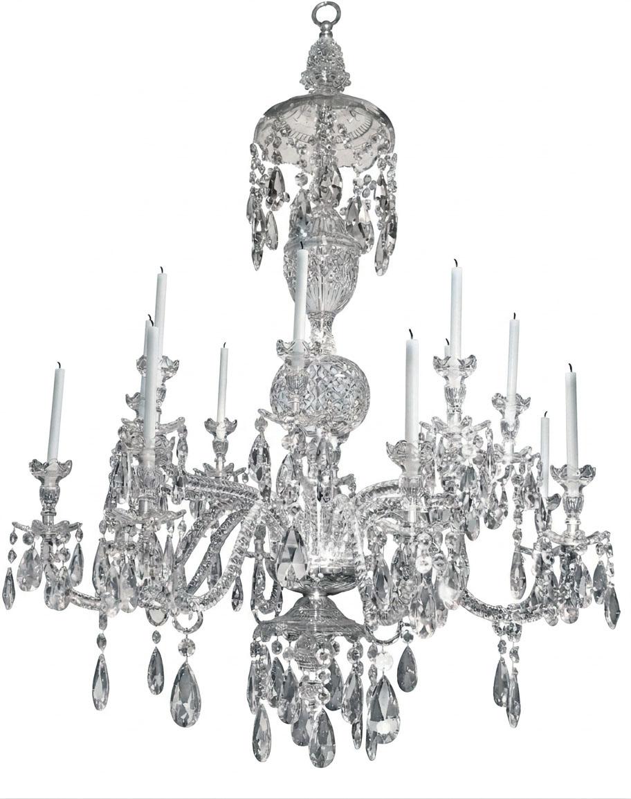Magnificent All Crystal English Chandelier