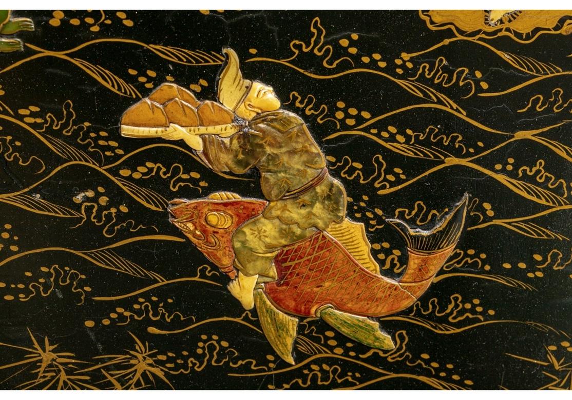 Mother-of-Pearl Magnificent And Fine  Chinese Six-Panel Screen For Sale
