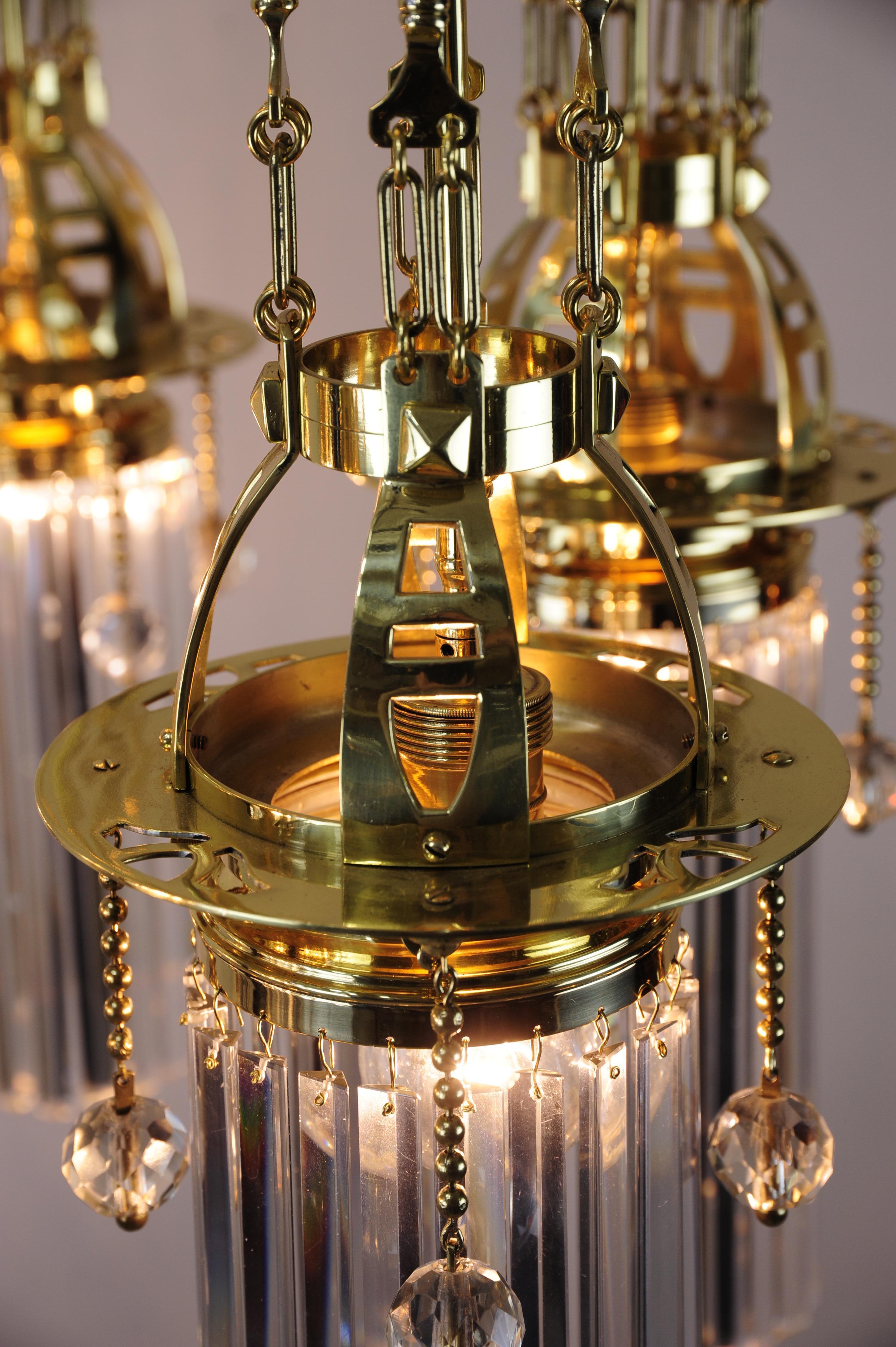 Magnificent and Huge Art Deco Chandelier Vienna, 1920s For Sale 12