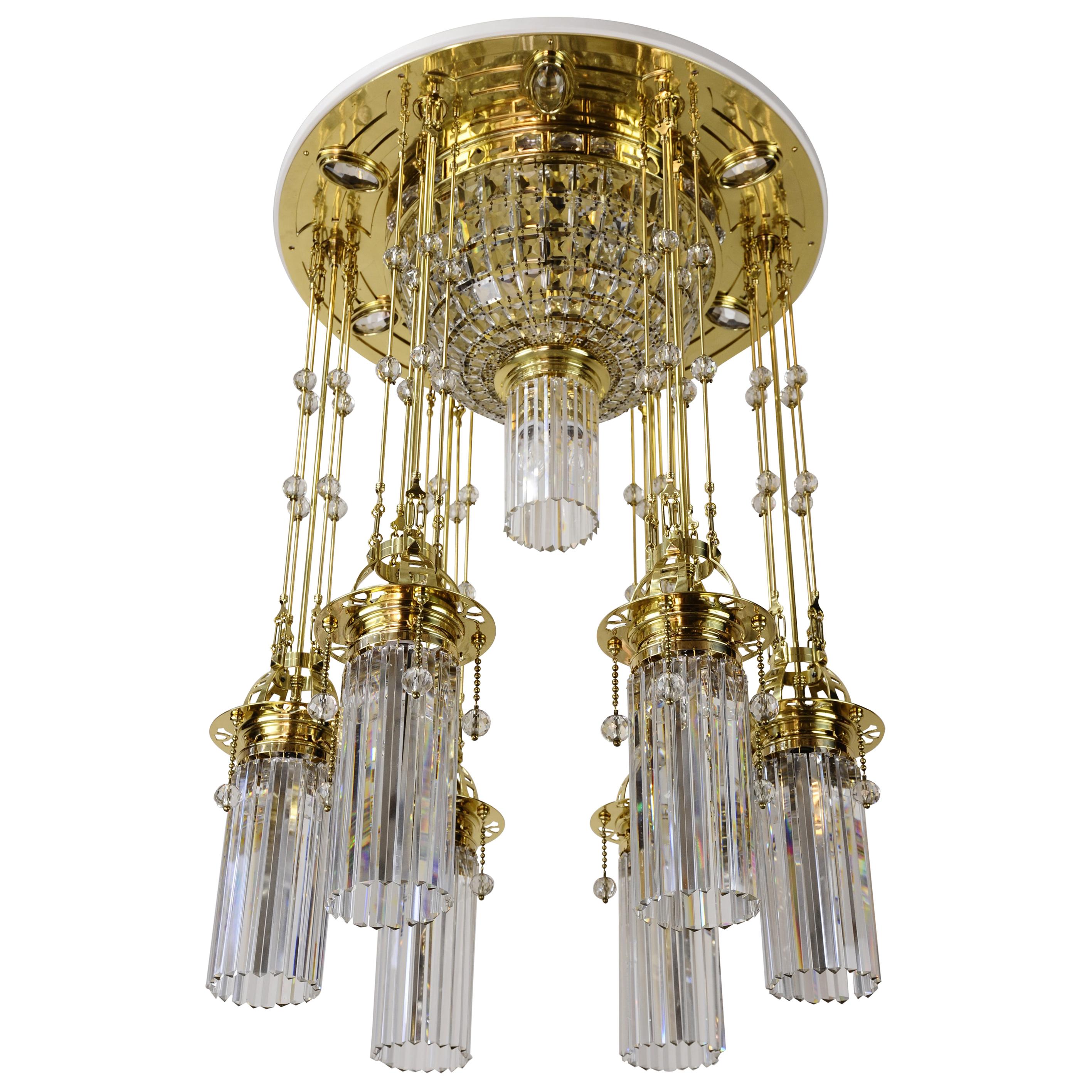 Magnificent and Huge Art Deco Chandelier Vienna, 1920s For Sale