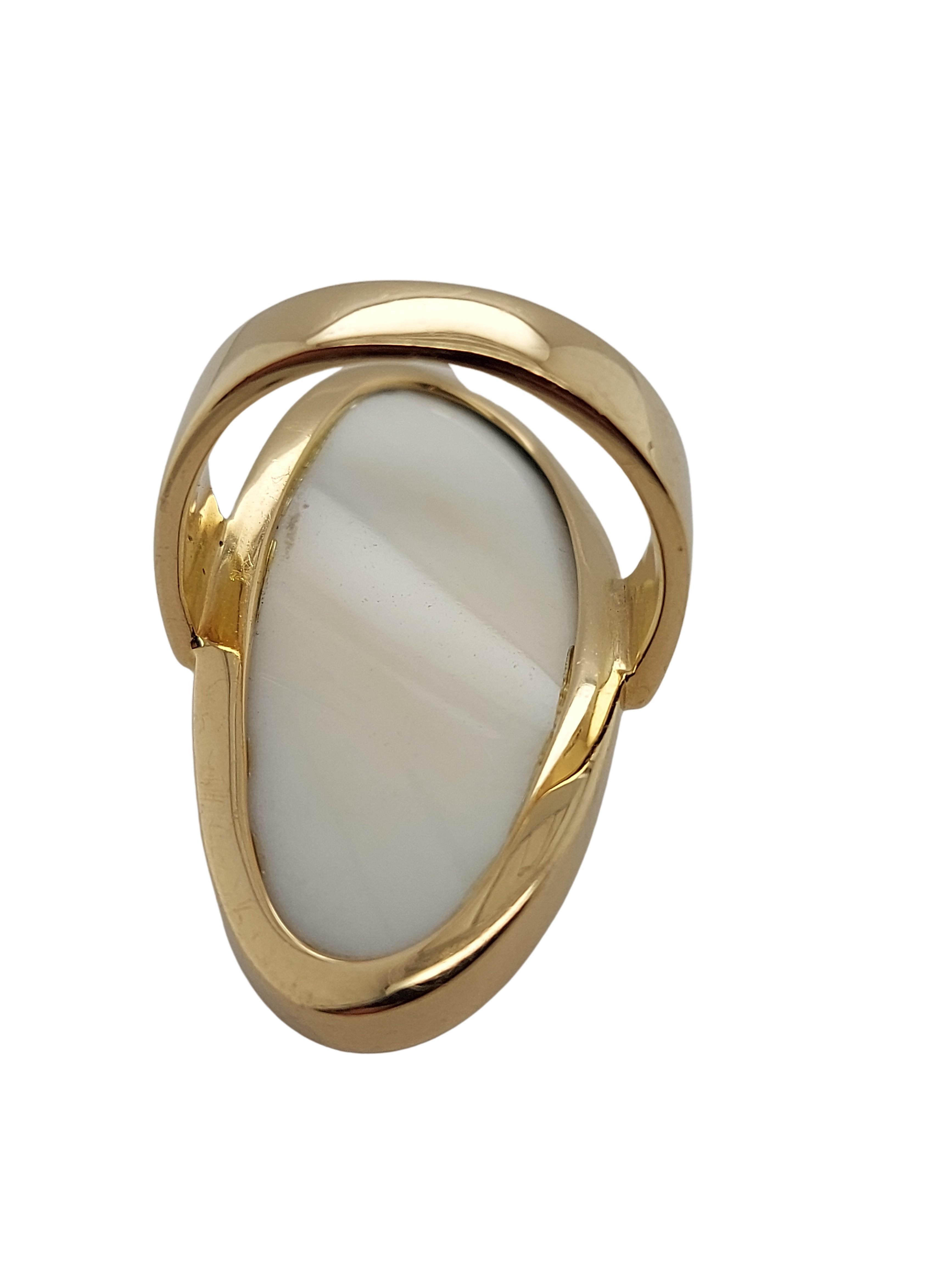 Magnificent and Rare 18kt Yellow Gold Mattioli Hiroko Ring with Kogolong For Sale 4