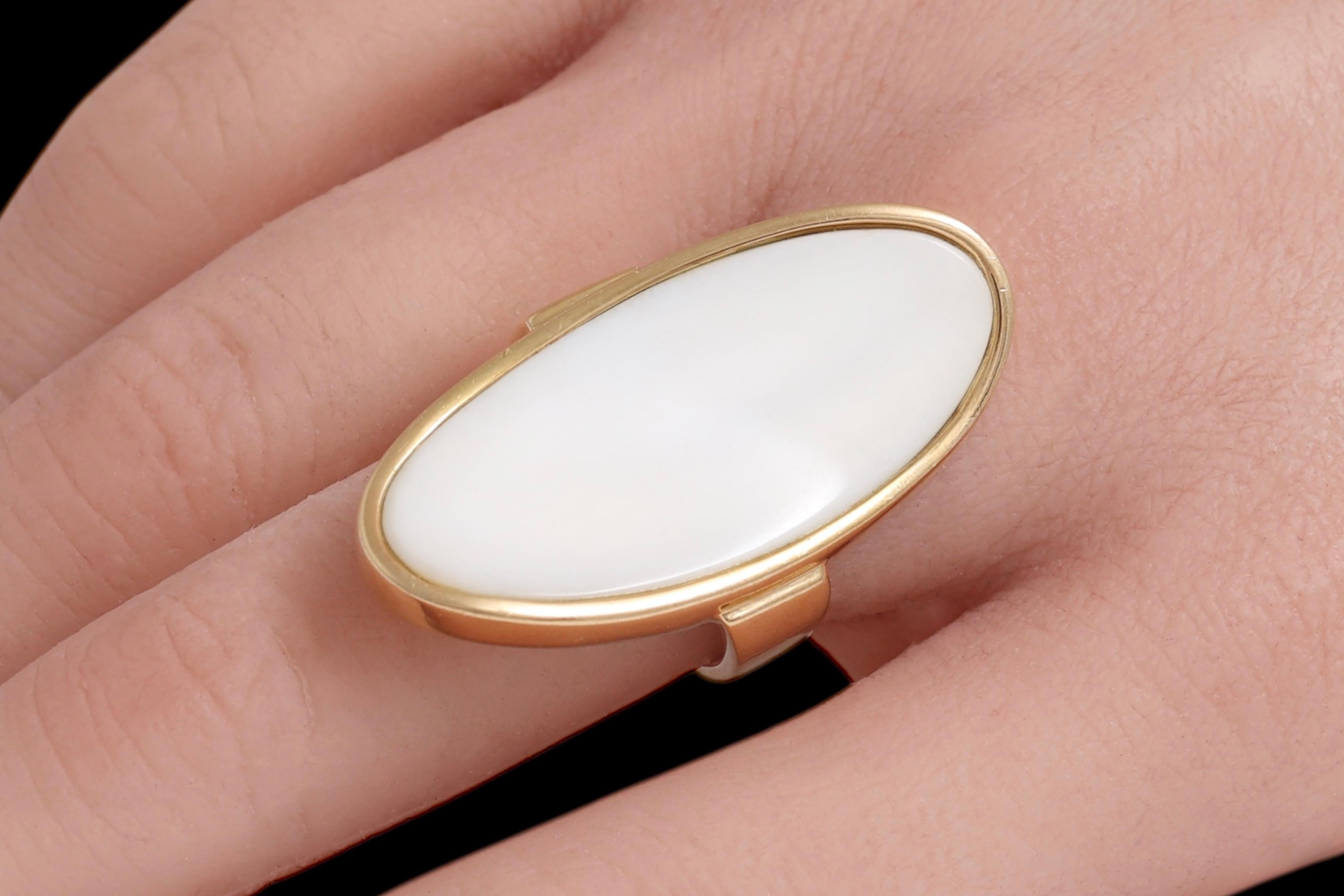 Magnífico y Raro Anillo Mattioli Hiroko de Oro Amarillo de 18 Quilates con Kogolong en venta 7