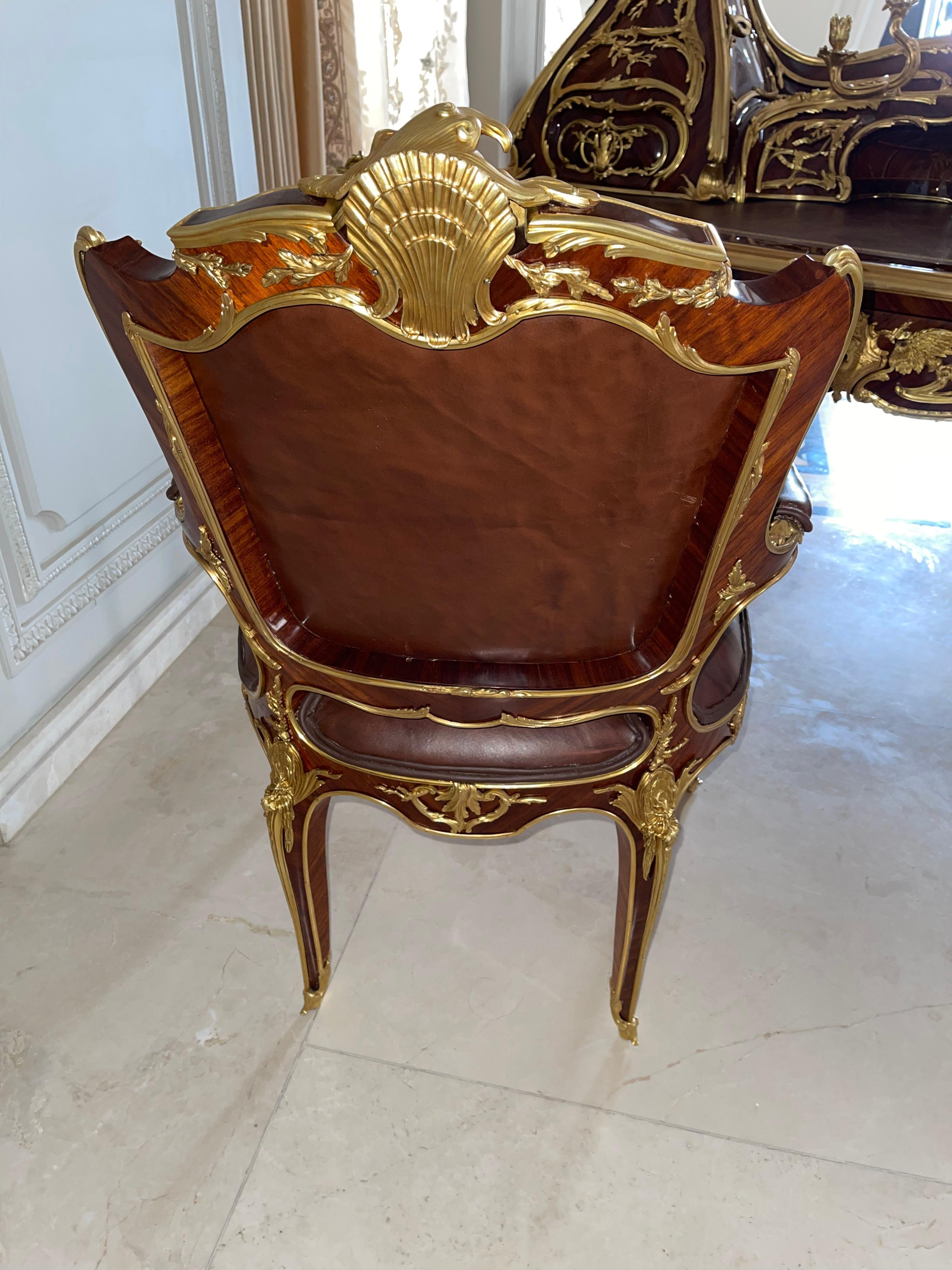 Magnificent and Royal Armchair After Francois Linke, Paris For Sale 1