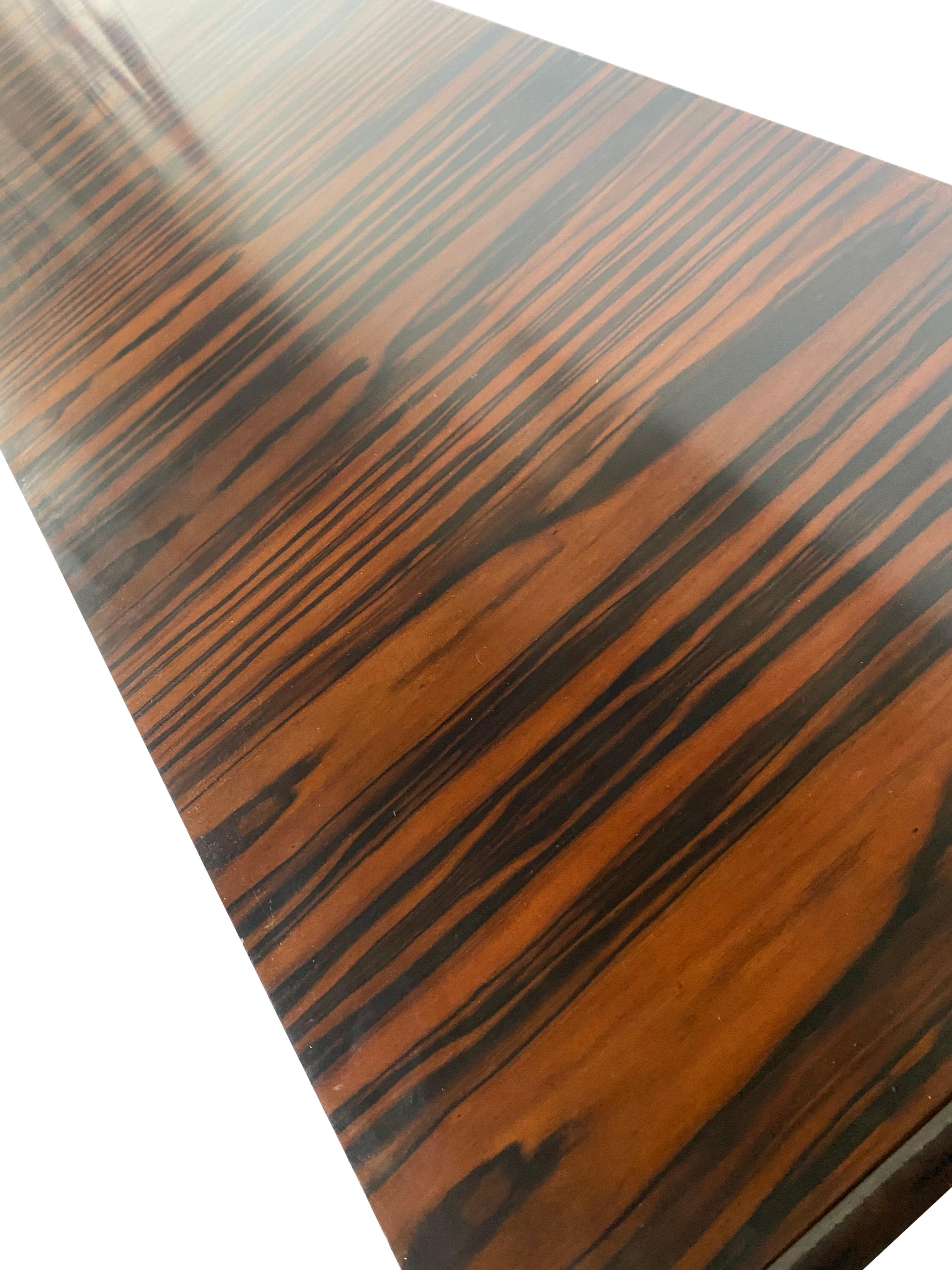 Unique European Exotic Wood Locking Credenza 7