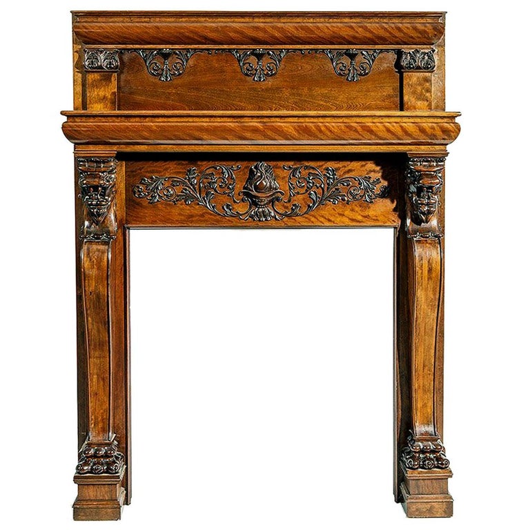 Magnificent Antique Carved Fireplace Mantel For Sale at 1stDibs | fireplace  mantel for sale, mahogany fireplace mantel, antique mantels for sale