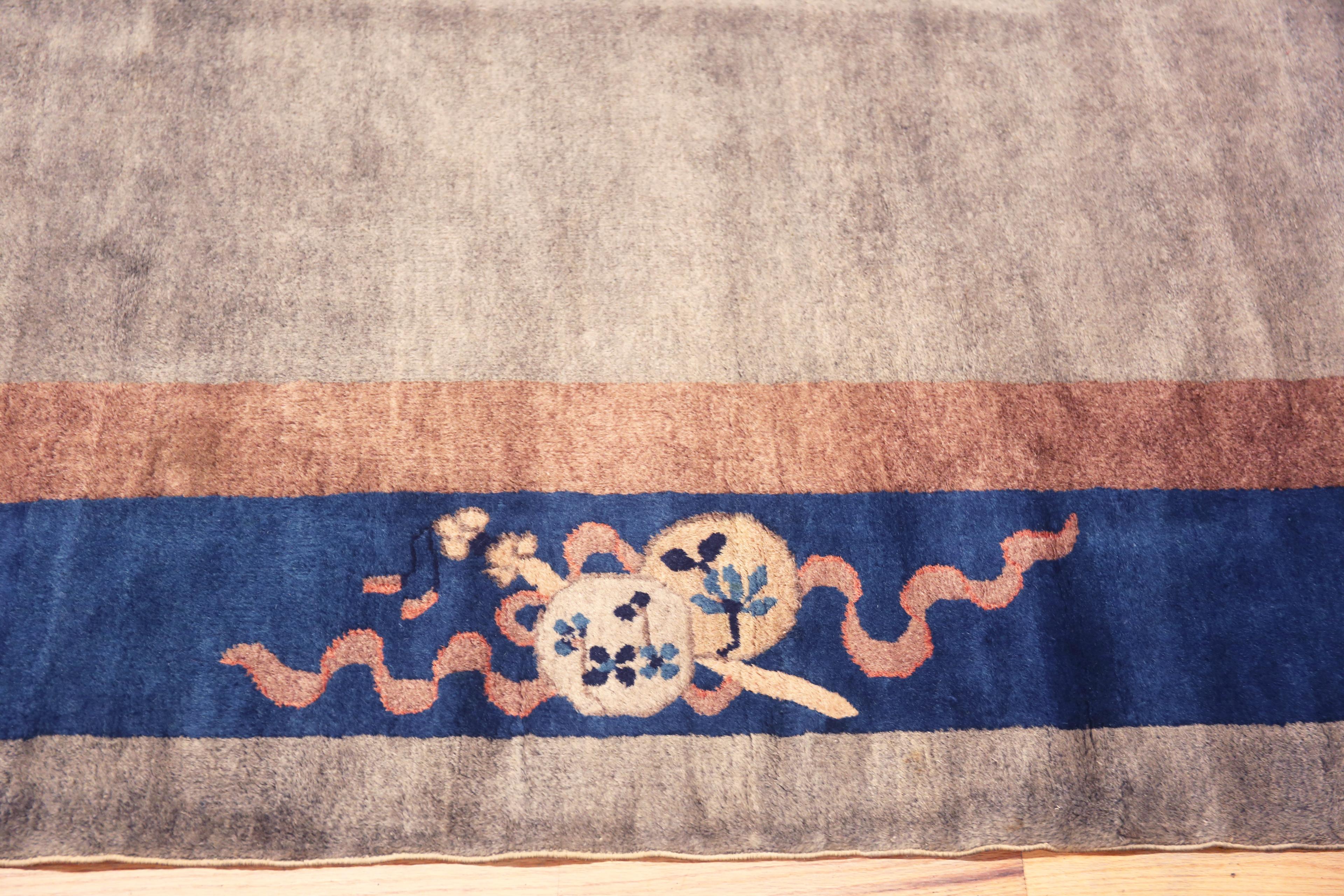 Noué à la main Magnifique tapis Art Déco chinois ancien à médaillon central de 12' x 14'6