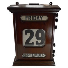 Magnificent Vintage English Perpetual Calendar, c.1900