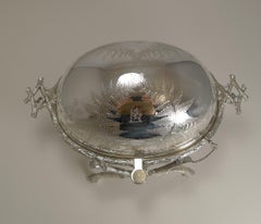 Magnificent Antique English Revolving Breakfast Dish by Atkin Brothers