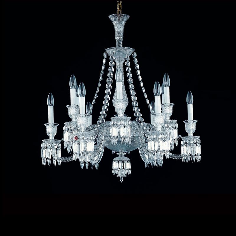 Magnifico lampadario Antique French in cristallo Baccarat stile Luigi XVI in vendita 6