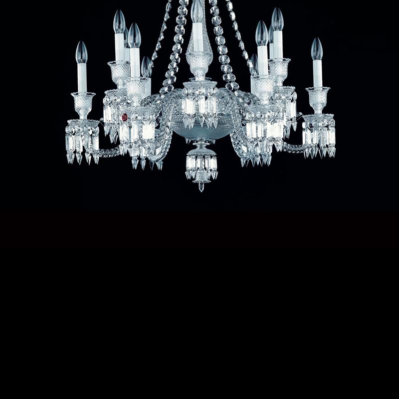 XX secolo Magnifico lampadario Antique French in cristallo Baccarat stile Luigi XVI in vendita