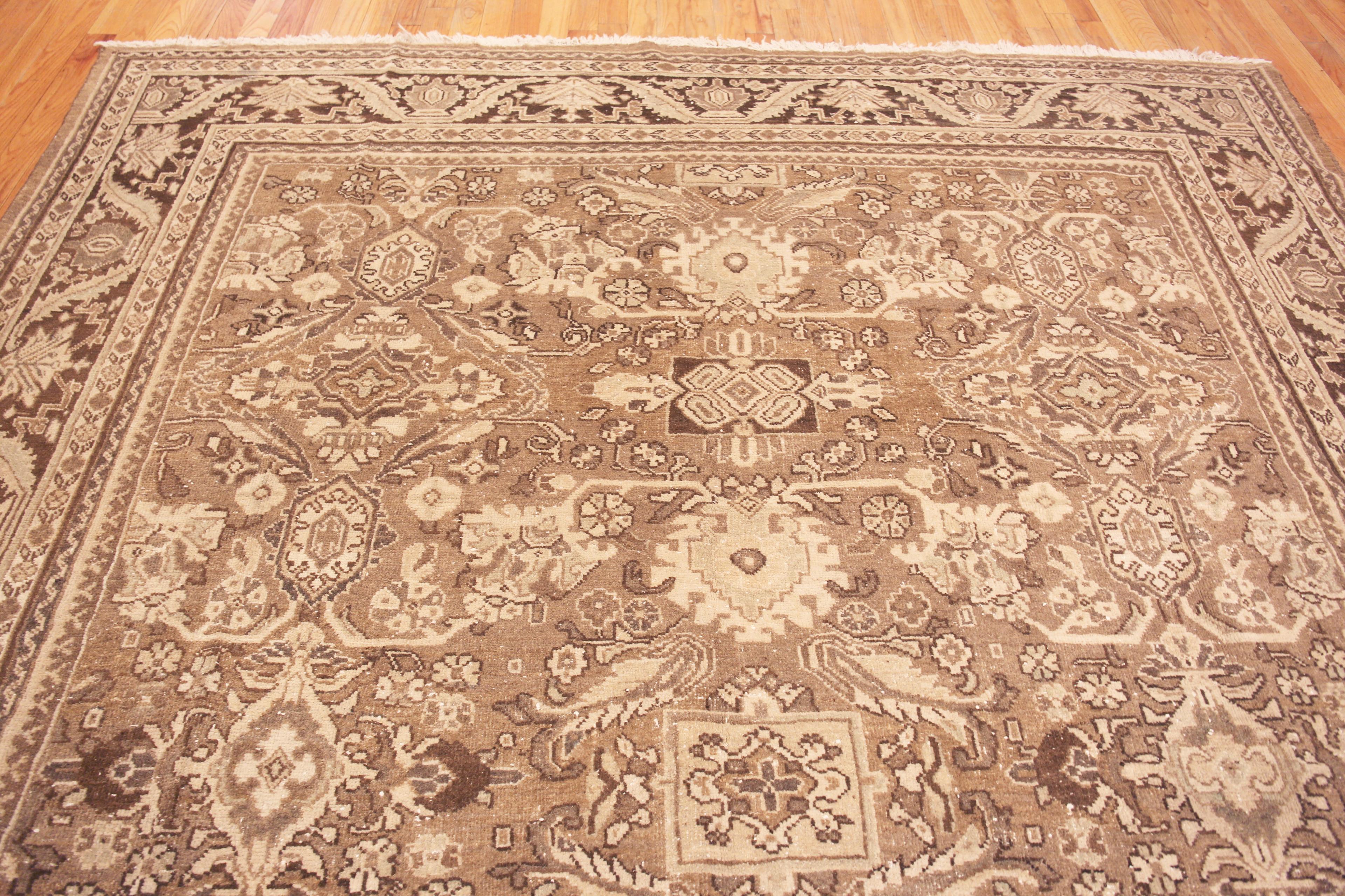 Magnifique tapis ancien géométrique persan Sultanabad, pays d'origine : Perse, Circa date : 1900