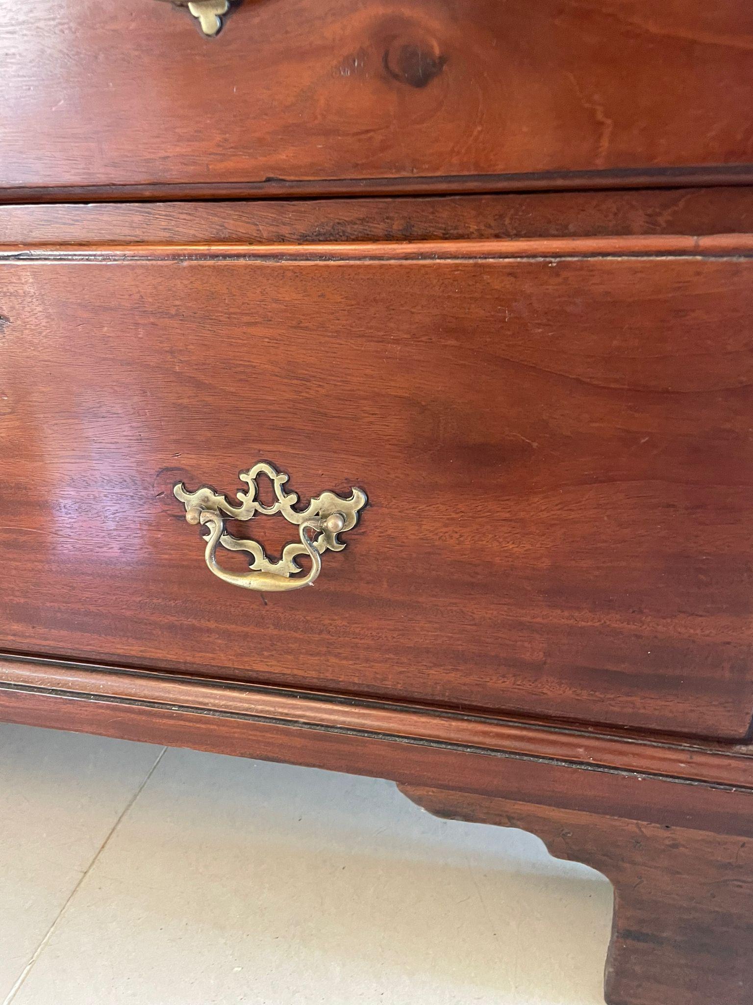 Magnificent Antique George III Mahogany Chest on Chest For Sale 3