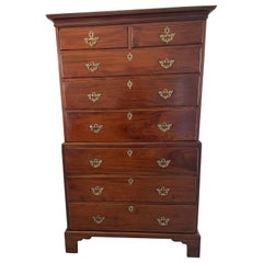 Magnificent Antique George III Mahogany Chest on Chest